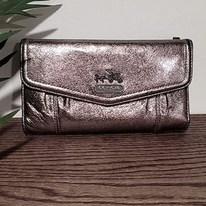 Coach Madison Trifold Wallet Pewter